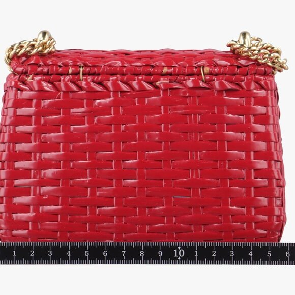 GUCCI Wicker GG Marmont flap in red - Picture 3 of 14
